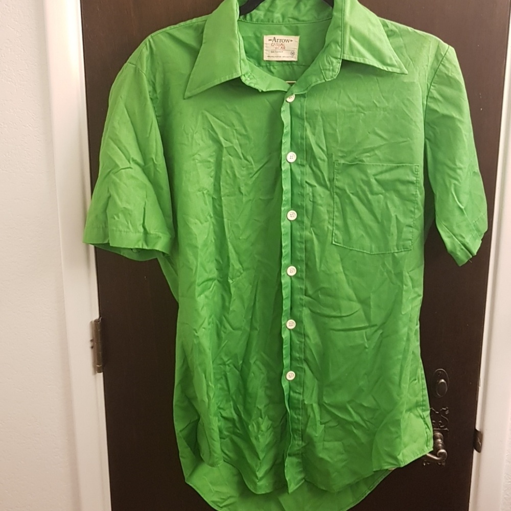 vintage green Arrow shirt M
